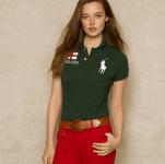2014 t-shirt ralph lauren femme polo drapeau nation mode dete pas cher 892 vert
